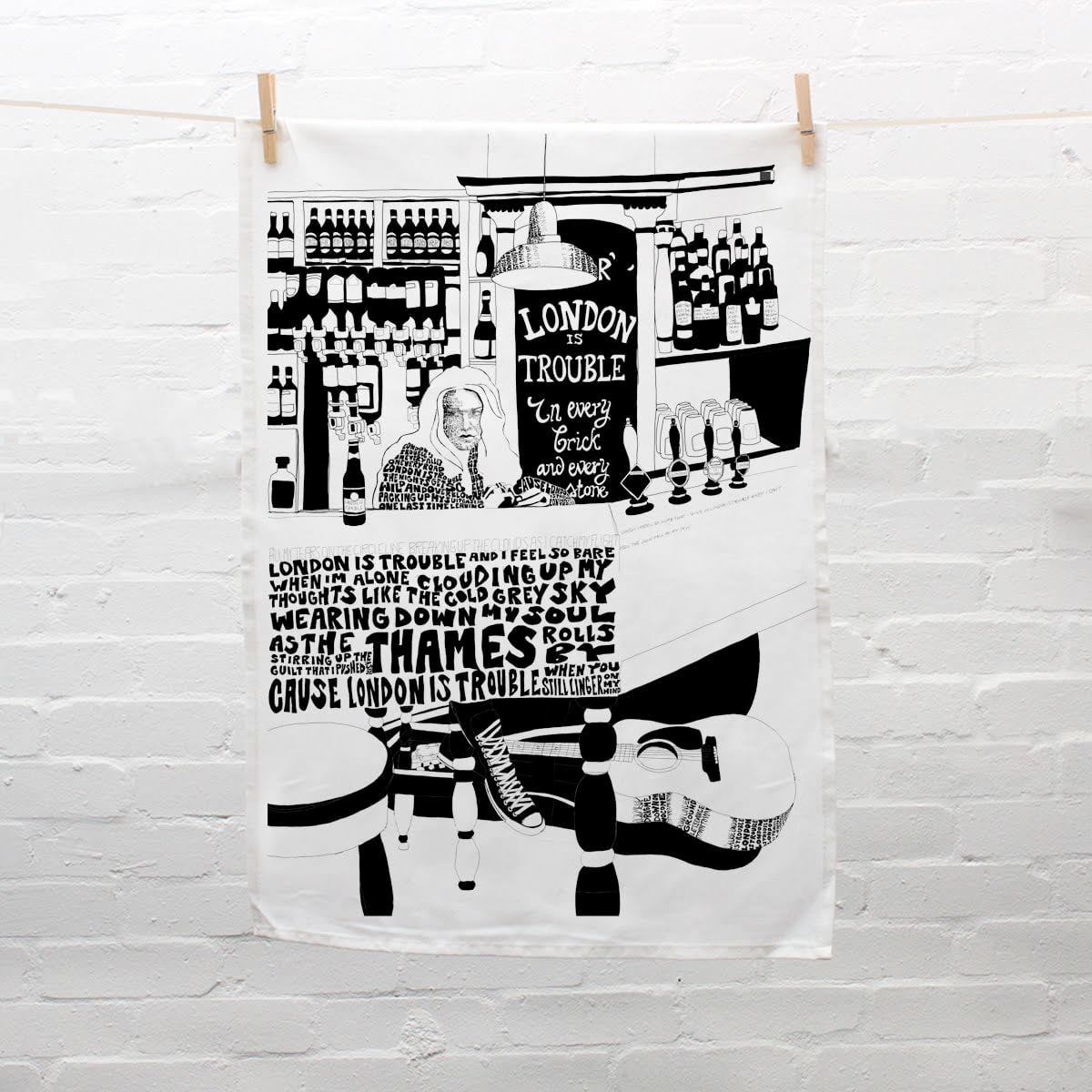 London is Trouble - Kjøkkenhåndkle